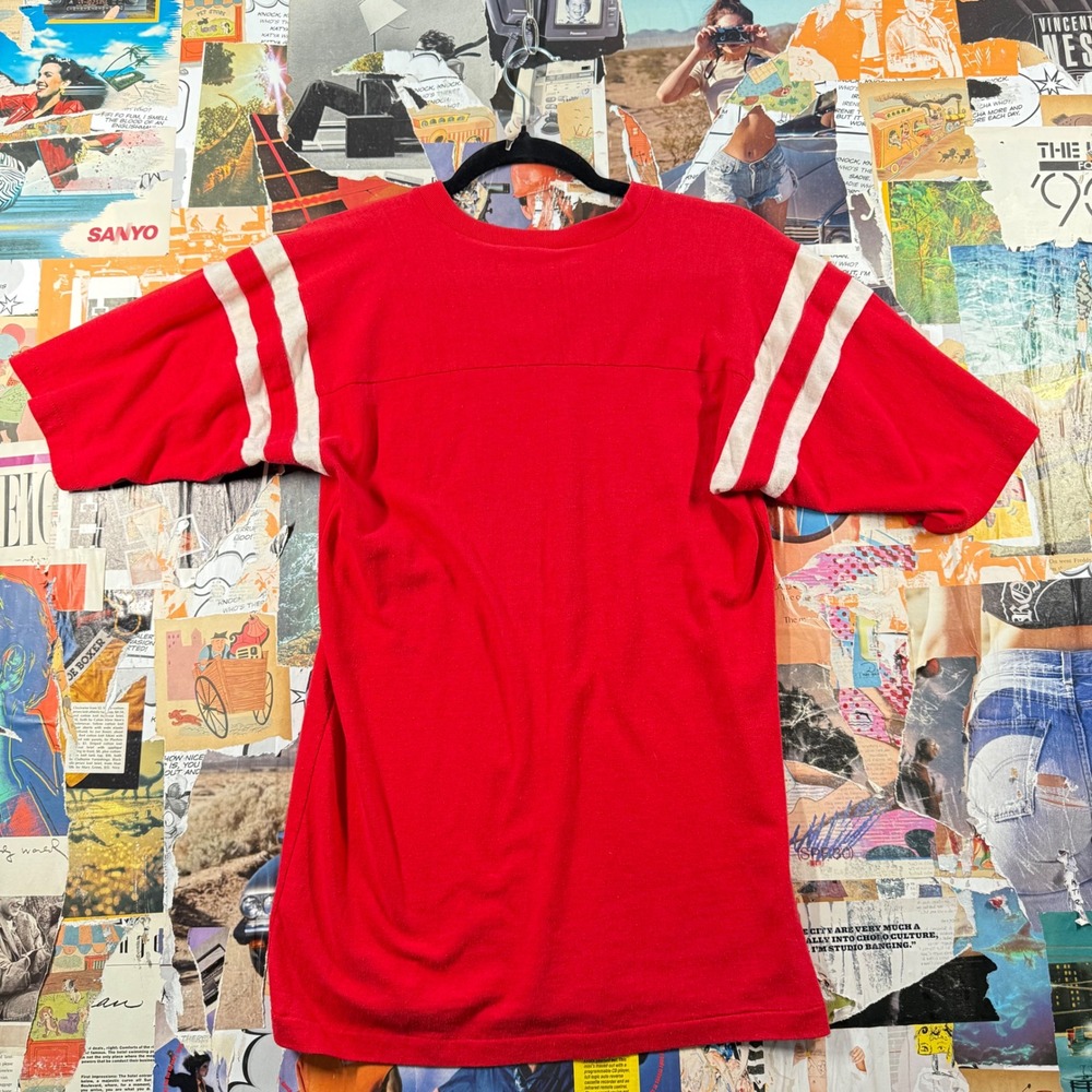 Vintage 80s Georgia Bulldogs Football‎ Jersey Style T Shirt Red Medium - Picture 5 of 6